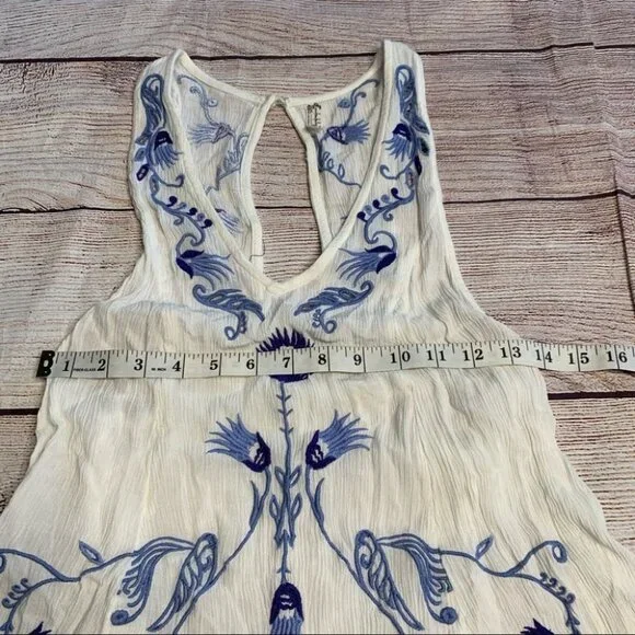 Free People White Adelaide Festival Slip Dress Size Xs - Picture 12 of 13